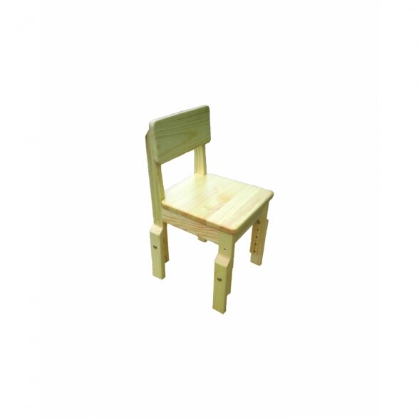 Children`s wooden chair, height adjustable 42425