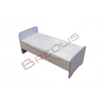 Children's bed with rounded backs without a mattress 0837 1