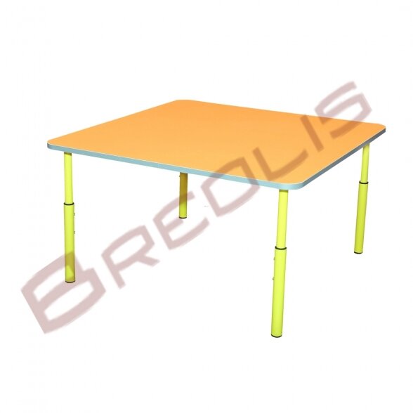 Children`s square table, adjustable, height groups №1-3