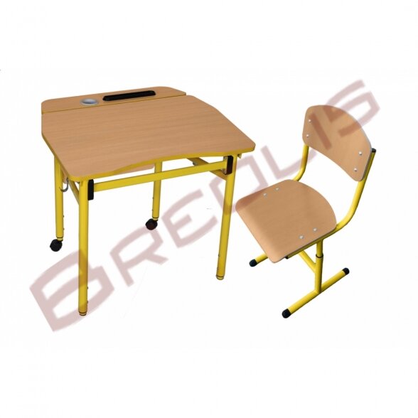 Adjustable height single school set NS1B