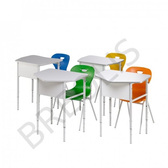 Adjustable height single school set NS1P 4