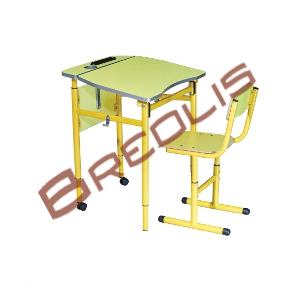 Adjustable height single school set NS1S